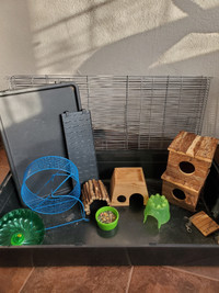 Hamster cage and accessories