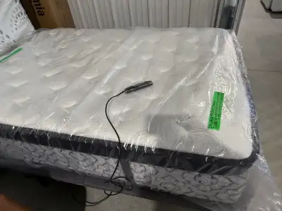 Double sized adjustable base with mattress , View more