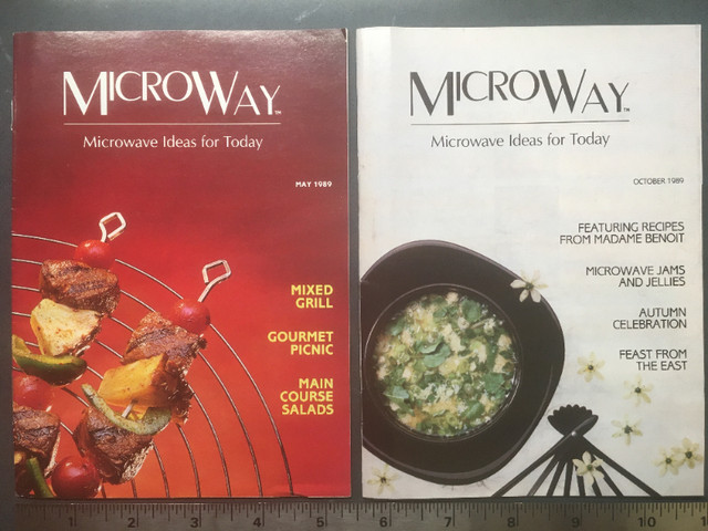 Micro-Wave Cook Booklet Set - MicroWay (1989) - May + Oct Issues in Arts & Collectibles in Calgary
