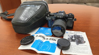 Minolta x-300s w/ lens and leather carrying bag - Tested/Working