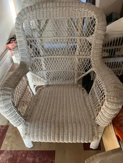 White Wicker Chairs, View more