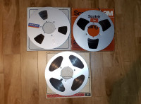 Miscellaneous 10.5” 1/4” Reel to Reel Tapes