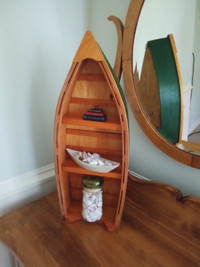 NAUTICAL HANDCRAFTED BOAT SHELF FOR TABLE OR WALL