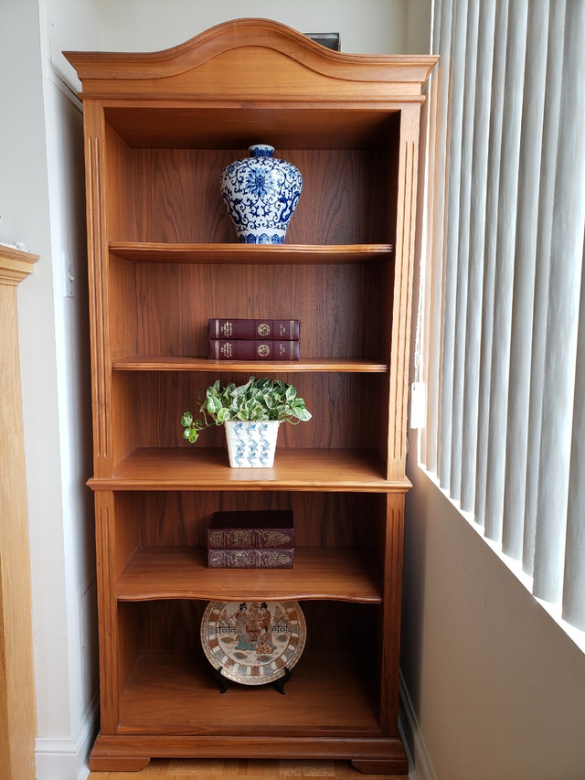 Walnut Open Bookcase  in Hutches & Display Cabinets in Mississauga / Peel Region