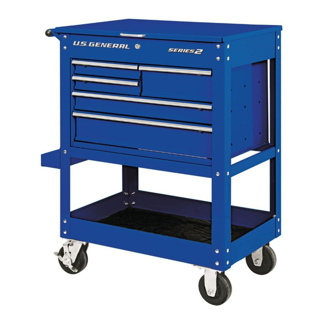 Us General 30 Inch 5 Drawer Mechanics Tool Cart Blue New In Box in Other in Windsor Region - Image 4