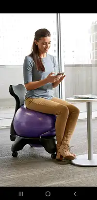 black Yoga Ball Chair only