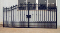 Industrial 20FT Driveway Wrought Iron Gate for sale