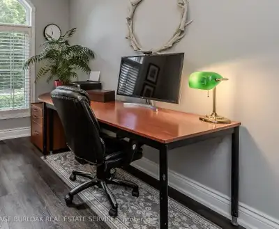 Complete office desk and chair., View more