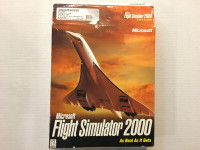 Microsoft Flight Simulator 2000 PC Big Box Game 90s