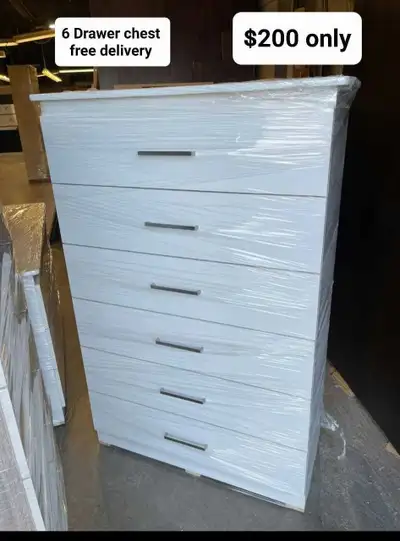 6 Drawer Chest of Drawers New Wooden, View more