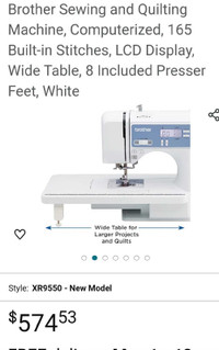 Like New Brothers Computerized Quilting Sewing Machine