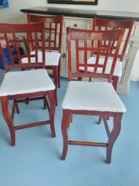 Set of Four Counter Height Chairs