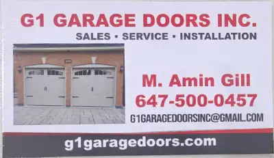 G1 GARAGE DOORS AND GARAGE DOOR OPENERS  , View more