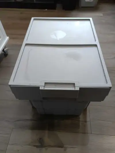 In cabinet pull out garbage and recycling bins Screw down inside your cabinet Good condition