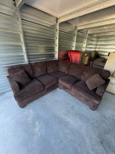 Brown Corduroy Sectional DELIVERY AVAILABLE , View more