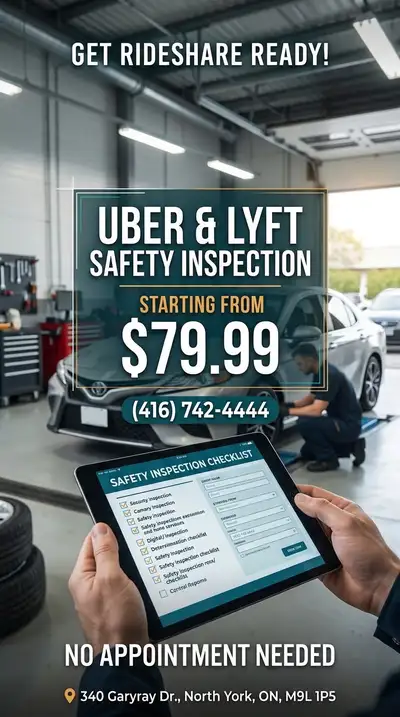 Uber Lyft Car Safety Inspection Safety Standard Certificate $80, View more