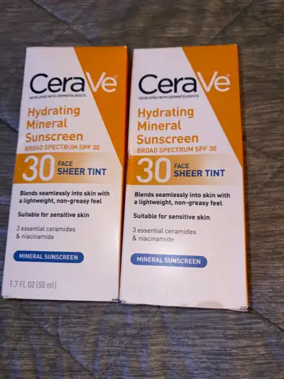 CeraVe Hydrating Mineral Sunscreen Face Sheer Tint, View more