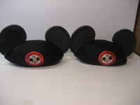 2 Vintage Walt Disney World Mickey Mouse Ears Hat