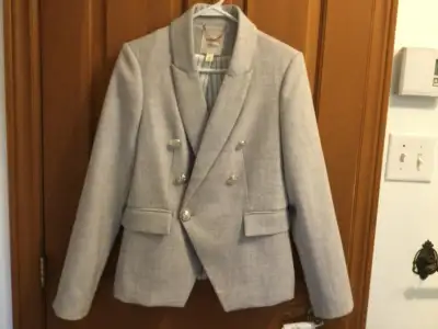 Veston Blazer marque Autres filles  gris pale neuf  Small, View more