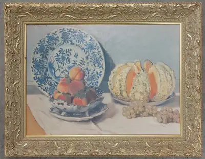 MONET: STILL LIFE WITH MELON (fine art reproduction), View more