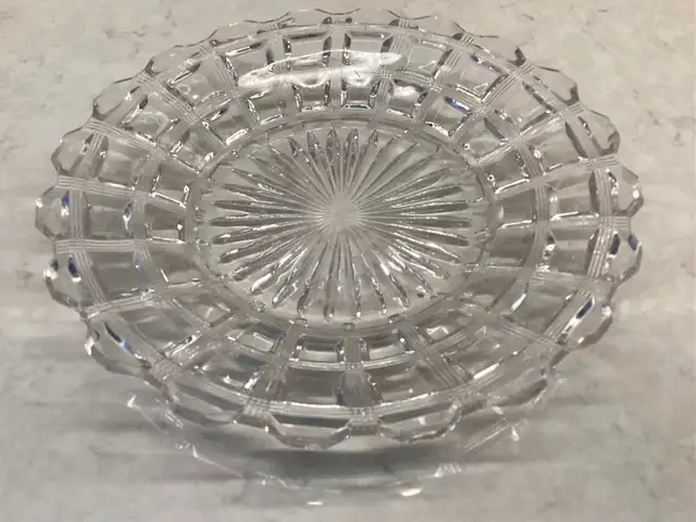 1924 Westmoreland Glass #124 Berlin Reeded Waffle 7.5 inch Plate