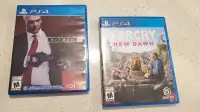 PS4 Games - Hitman2 & FarCry New Dawn