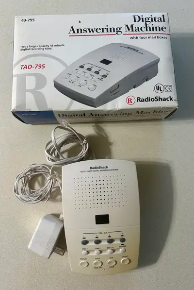 Answering Machine, vintage digital. For those of you that still have a land line. 4 assessable mailb...