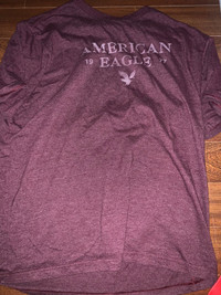 American eagle t-shirt burgundy size medium