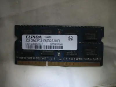 Elpeda 2Gb DDR3 SO-DIMM PC3-10600S-09-10-F1, View more