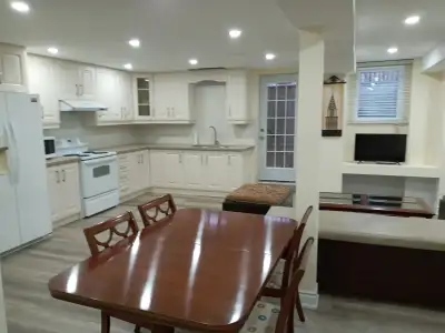 FURNISHED Private room attached bath in 3bed 2bath Specious BSMT. *Spacious Family size Shared Kitch...