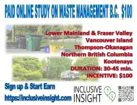 PAID ONLINE STUDY ON WASTE MANAGEMENT B.C.5  $100