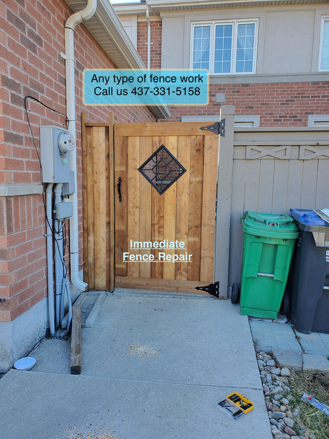 Fence and deck repair. Gate repair in Fence, Deck, Railing & Siding in Mississauga / Peel Region