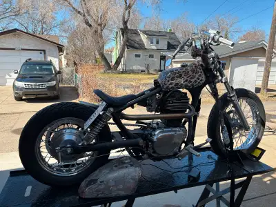 Custom 2010 Suzuki bobber/brat for sale. Bike was built by my dad and myself in his machine shop. Bo...