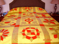 Beautiful Vibrant & Stunning Hand Crafted Cotton Quilt