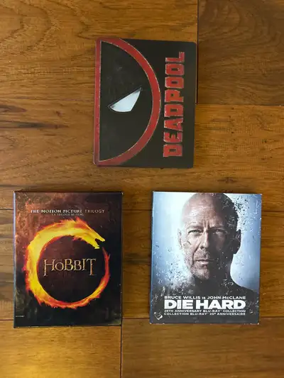 $20. Each Blu-ray movie for sale. Collectors edition Steel case Deadpool Blu-ray + DVD movie - Sold...