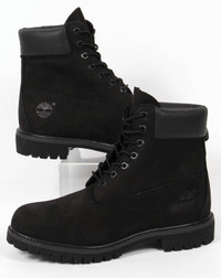 Timberland 6 Black Waterproof All Season Nubuck Leather Boots