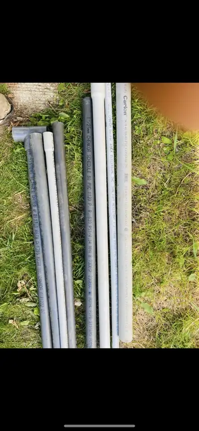 PVC pipes 12 feet 4 feet 1 foot