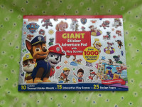 New -  Paw Patrol Giant Sticker Activity Pad With Play Scenes