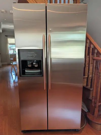 KitchenAid Stainless Steel Counter-Depth Fridge | Water & Ice, View more