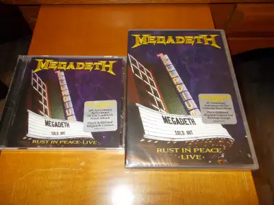 2010 MEGADETH - Rust In Peace Live ( DVD + CD Set Still Sealed ), View more