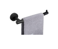 BRAND NEW-Wall mounted 9” (Matte black) round hand towel bar
