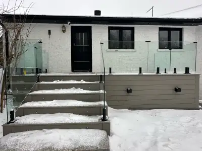 GLASS RAILING STAIR RAILING DECK RAILING BALCONY RAILING PORCH, View more