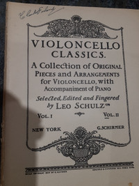 sheet music for cello