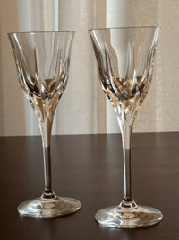 Crystal liqueur glasses