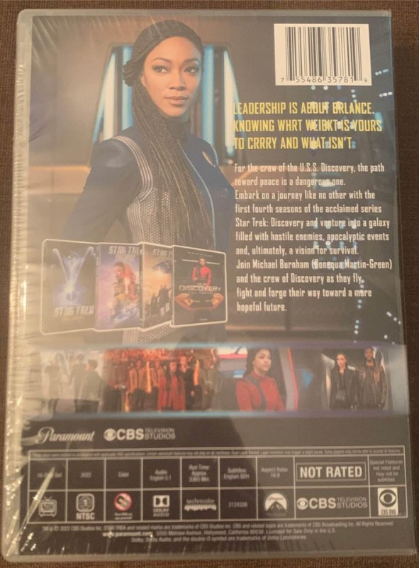 Star Trek Discovery dvd box set seasons 1-4 NEW/SEALED in CDs, DVDs & Blu-ray in Markham / York Region - Image 2