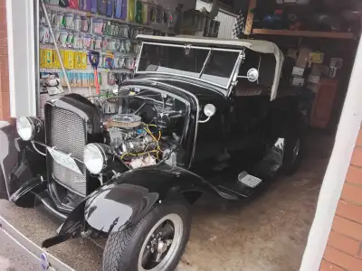 Price Drop for quick sale. SELL or Passible TRADE. 1931 Ford Convertible Pickup. It has a German mad...