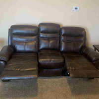 Leather couch 