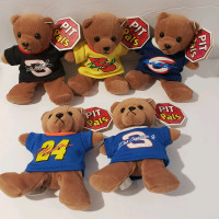 NASCAR Race Pit Pals Miniature Teddy Bears. 1999