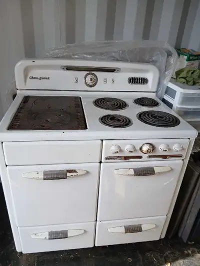 Clare Jewel wood stove/ electric with 220 vold plug in good working order. Asking 1200. Call or text...