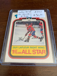 GUY LAFLEUR 1970s Singles HIGHER GRADE HABS NHL Showcase 319